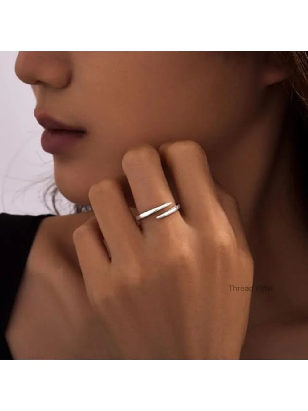 Eternity Band Ring Non Tarnish Promise Ring for Women Stainless Steel